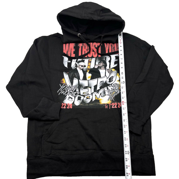 2024 Future Metro Boomin WE TRUST YOU Black Pullover Tour Merch Hoodie Unisex M - Picture 9 of 10
